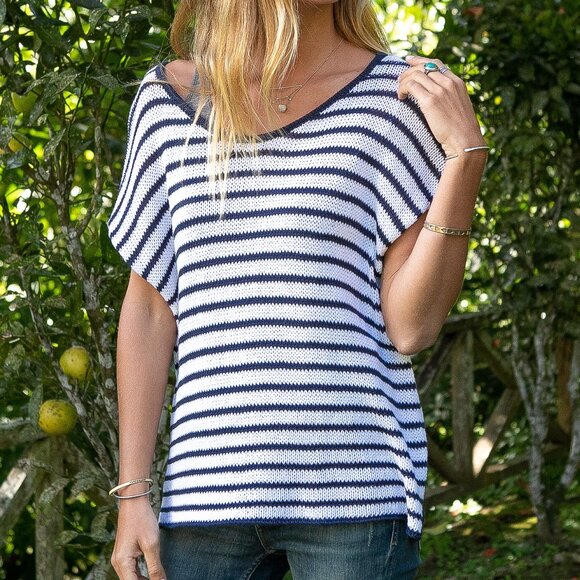 Kelly Tee Cotton -STRIPES
